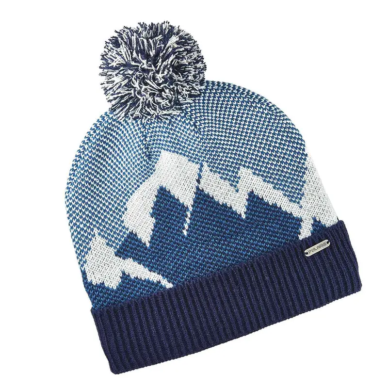 Polaris Mountain Beanie – Deep Blue Knit Winter Hat For Off-Road Lovers 1