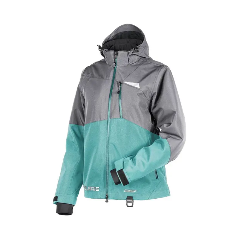 Polaris Tech54 Snowmobile Jacket – Teal Turquoise Weather-Resistant Outerwear 1