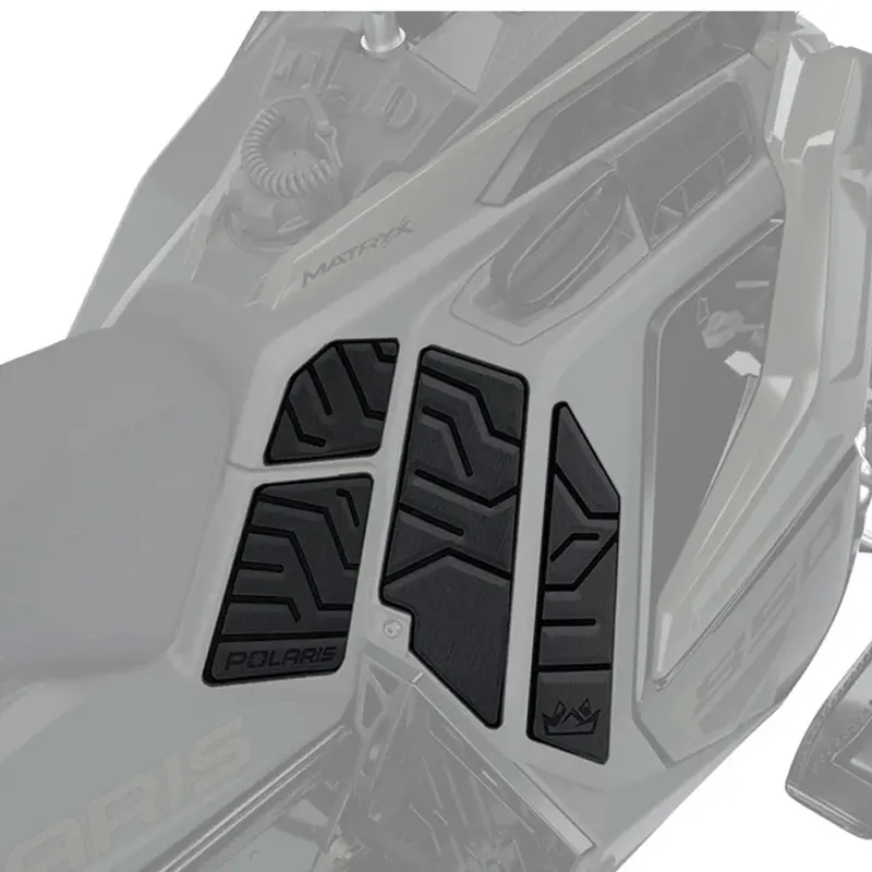 Polaris Ultimate Knee Pads In Black – Compatible With Rmk, Khaos, Slash, And Matryx Snowmobiles 1
