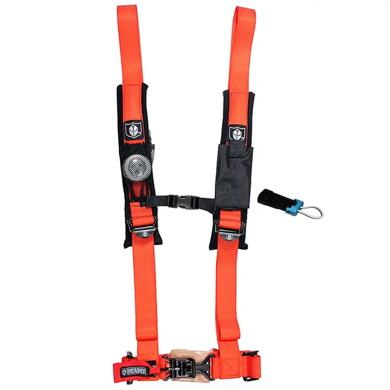 Pro Armor A114220Or Orange 4-Point Harness – 2-Inch Padded Straps With Bypass Clip (2014–2019) 1