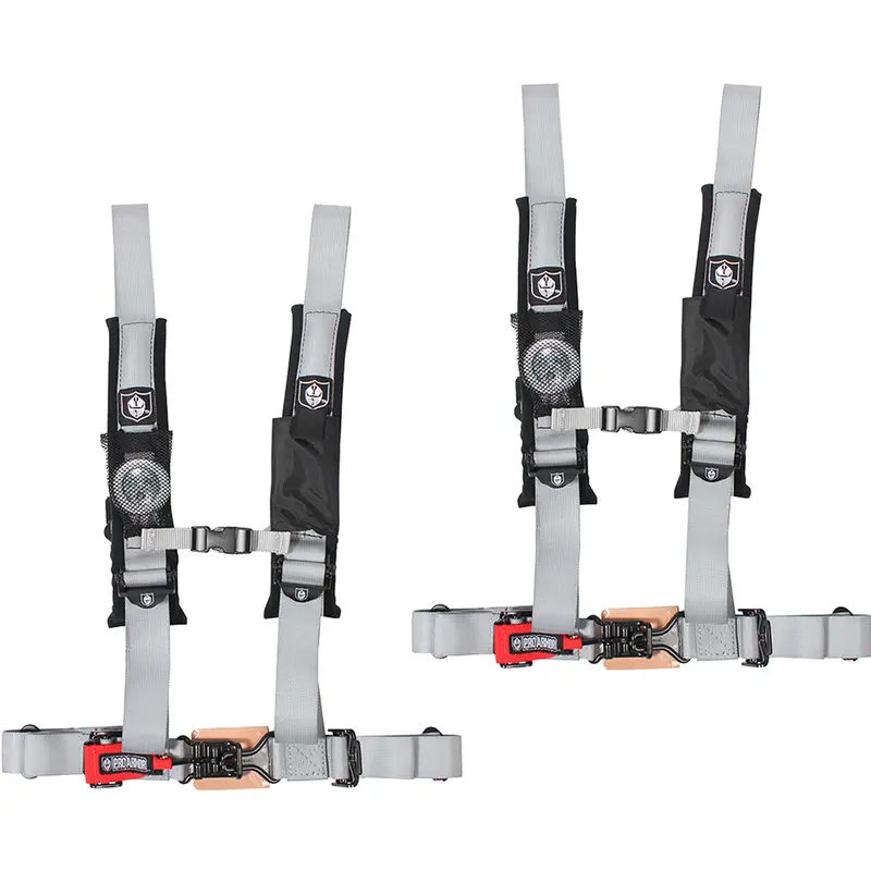 Pro Armor A114220Sv Silver 4-Point Harness – 2-Pack For Enhanced Utv Occupant Restraint 1
