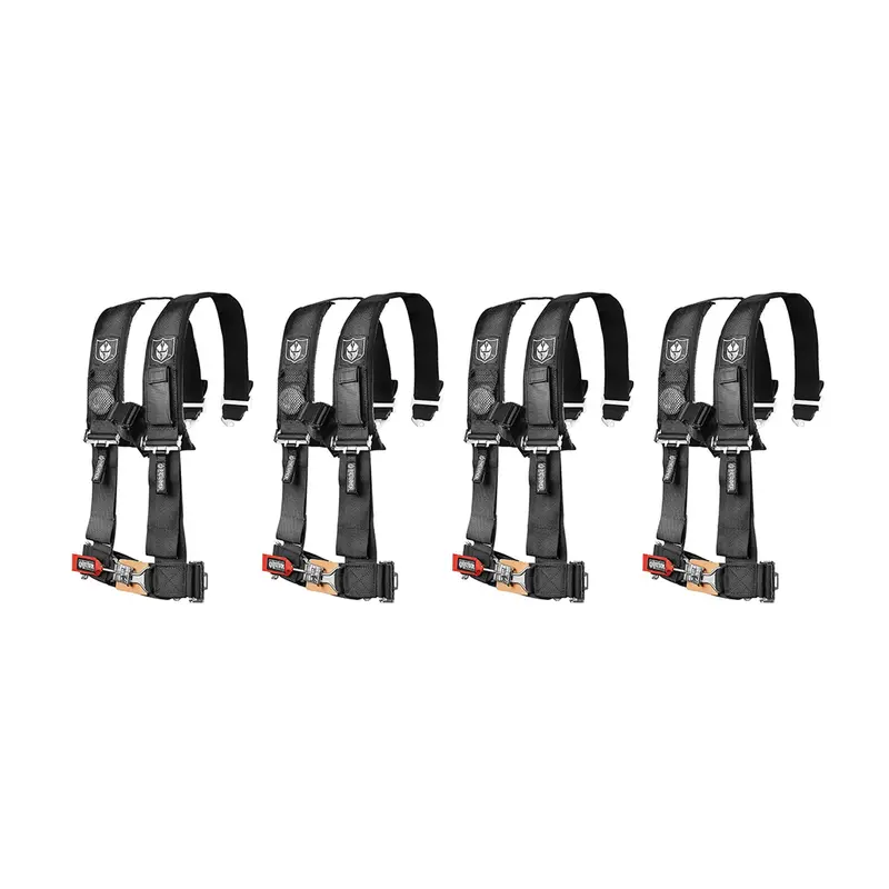Pro Armor A114230 Black 4-Point Harness – 3-Inch Straps, 4-Pack For Utv Safety Systems 1