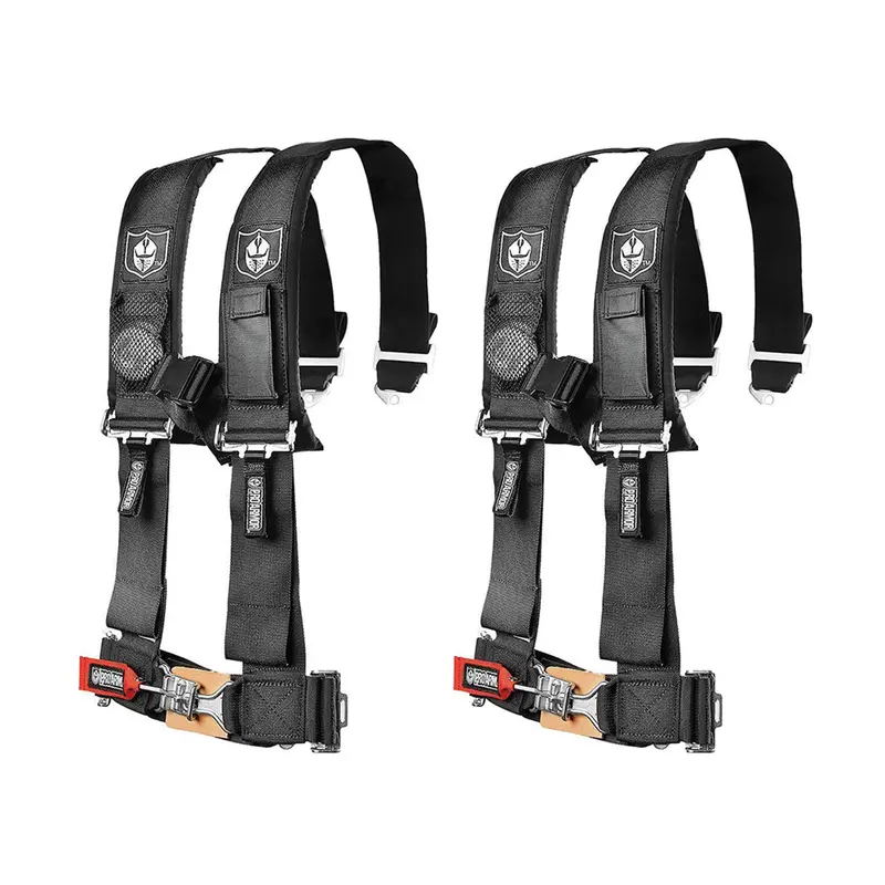 Pro Armor A114230 Black 4-Point Harness Set – 2-Pack With 3-Inch Straps For Off-Road Use 1