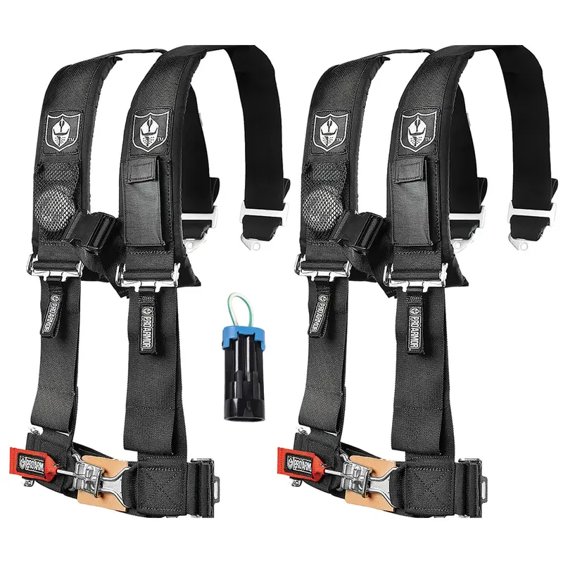 Pro Armor A114230 Black 4-Point Utv Harness – 3-Inch Straps With Bypass Clip For Rzr & Maverick 900 1