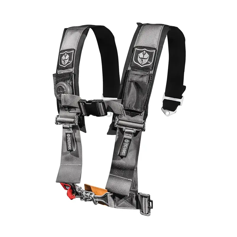 Pro Armor A114230Sv 4-Point Safety Harness — 3-Inch Silver Webbing 1