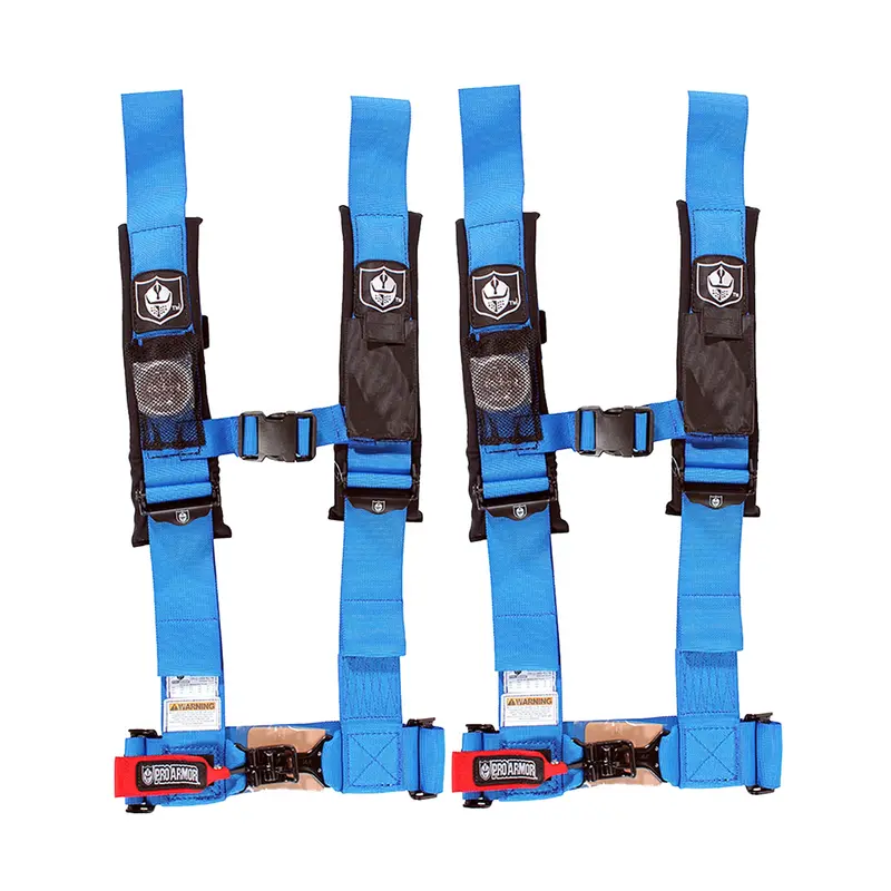 Pro Armor A114230Vb 4-Point Harness — 3-Inch Voodoo Blue Straps (2-Pack) 1