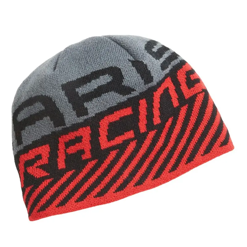 Red Racing Beanie For Men – Warm Acrylic Winter Hat (One Size) 1