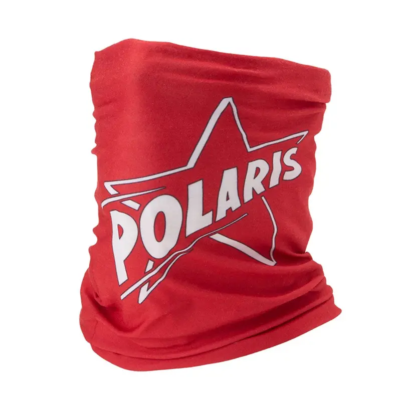Red Stretch Neck Gaiter – Moisture-Wicking, Upf 15–18 Fabric 1