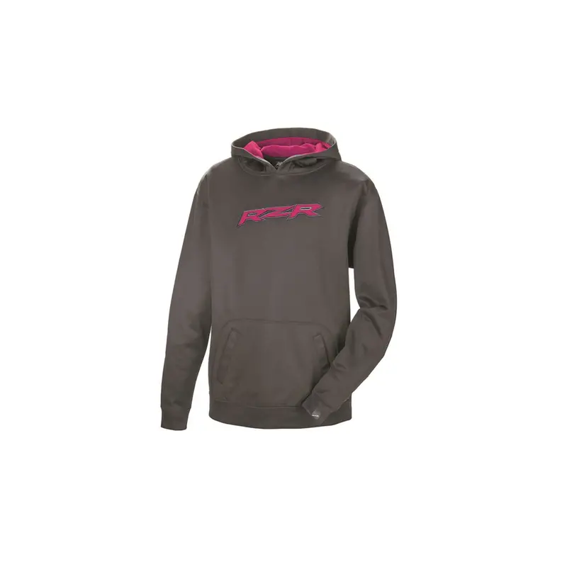 Rzr Vapor Pullover Hoodie – Gray & Pink Lightweight Layering Sweater 1