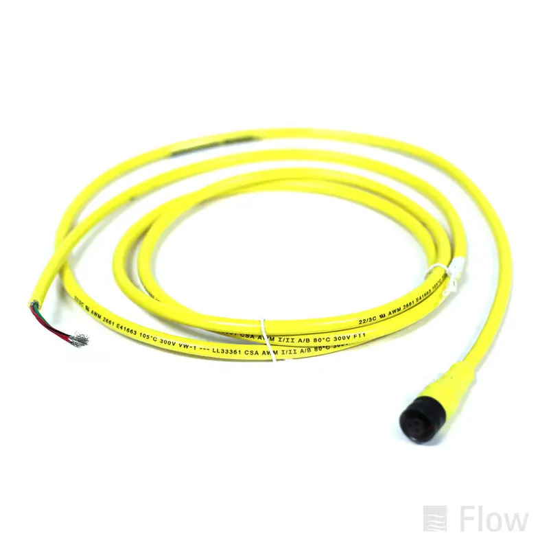 Single-Ended 3-Pin Cordset With Straight Female Connector 1