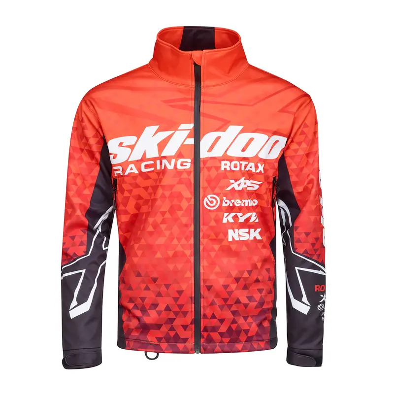 Ski-Doo Racing Jacket In High-Visibility Orange – Performance Fit For Off-Road Riders 1