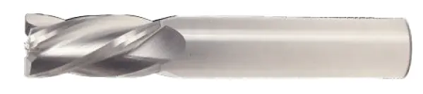 Uncoated 1/2" Corner-Round End Mill – .015" Radius, 1" Flute Length, 3" Overall Length (4-Flute) 1