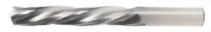 Uncoated 3-Flute Solid Carbide Jobber Drill – 5/64" Diameter, 7/8" Flute Length, 1-3/4" Overall Length, 150° Point Angle 1