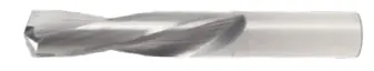 Uncoated Solid Carbide Screw Machine Drill – 3/4" Diameter, 3-1/8" Flute Length, 5" Oal, 2-Flute, 135° Split Point 1