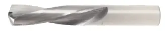 Uncoated Solid Carbide Screw Machine Drill – Letter Size C, 1-3/8" Flute Length, 2-1/2" Oal, 2-Flute, 135° Split Point 1