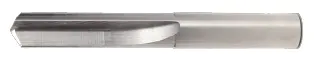 Uncoated Solid Carbide Straight-Flute Drill Bit – 19/64" Diameter, 1-9/16" Flute Length, 1-9/16" Overall Length, 2-Flute, 140° Split Point 1
