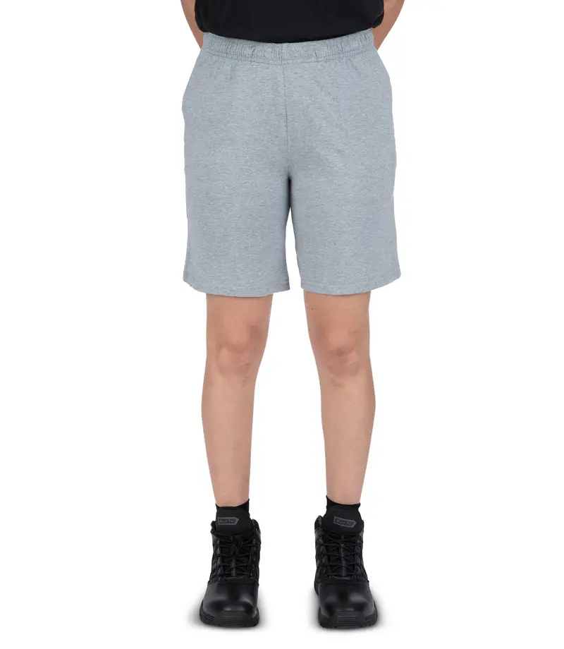 Women'S Tactix Pt Cotton Training Shorts – Heather Grey & Black 1