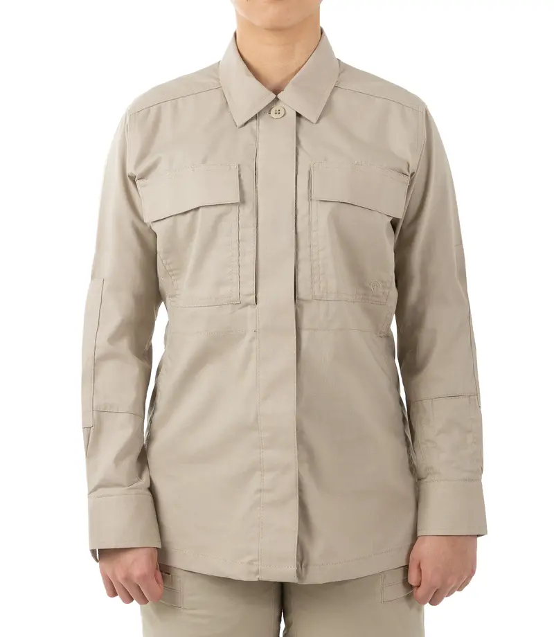 Women'S V2 Bdu Tactical Shirt – Khaki, Long Sleeve 1