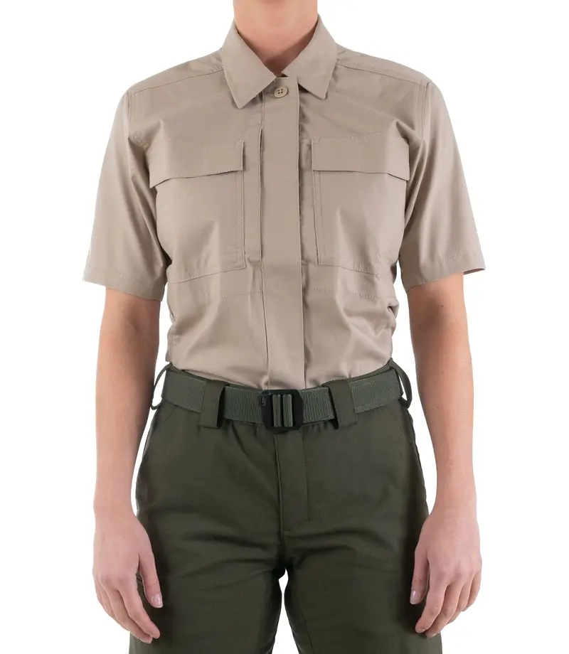 Women'S V2 Bdu Tactical Shirt – Khaki, Short Sleeve 1