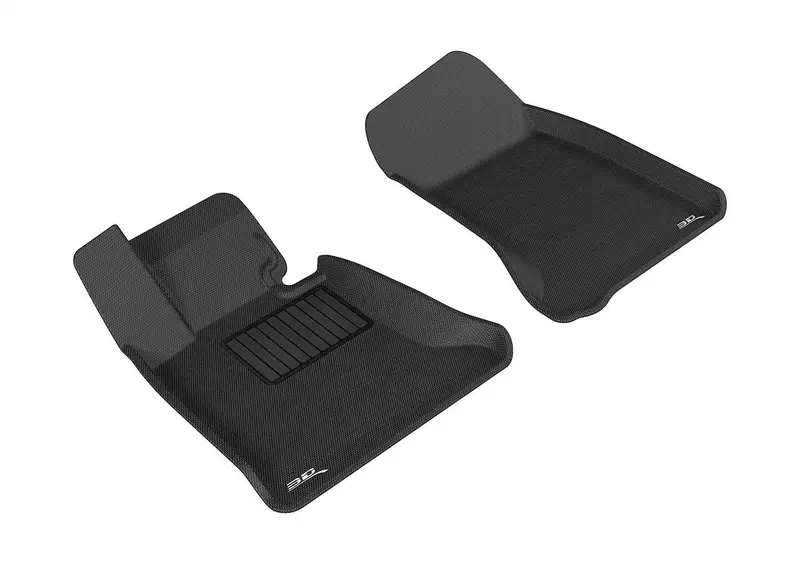 3D Maxpider Kagu Custom Fit Floor Mats – Black, 2-Piece Front Set 1