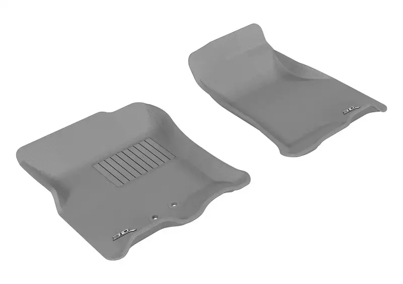 3D Maxpider Kagu Gray Front Floor Mat Set – 2-Piece, All-Weather Protection 1