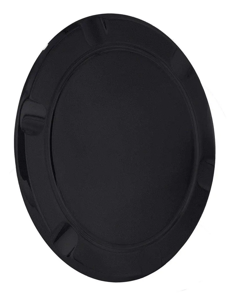 All Sales Striker Billet Fuel Door – Flat-Black 6.75-Inch Ring Design, No-Door Mount 1