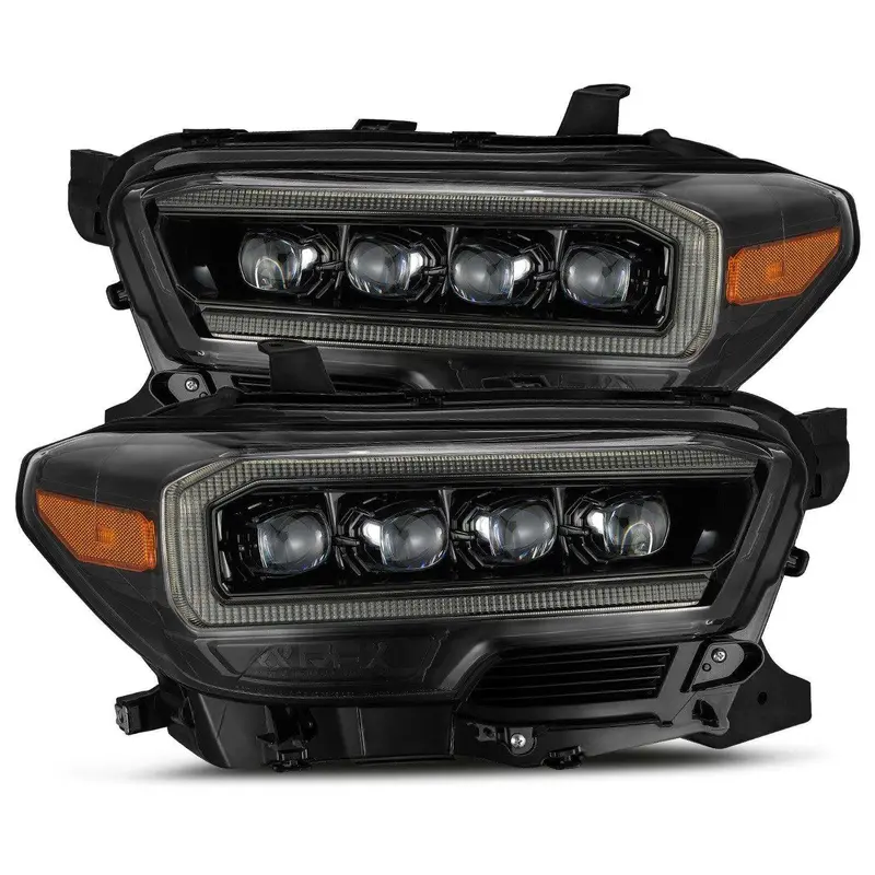Alpharex Plank-Style Led Projector Headlights – Midnight Black Finish For Modern Vehicles 1