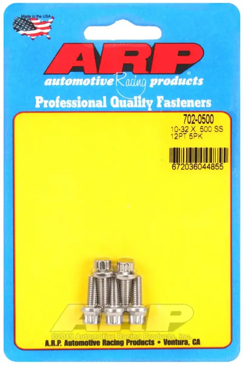 Arp Stainless Steel 10-32 X 0.500-Inch 12-Point Socket Head Cap Screws 1