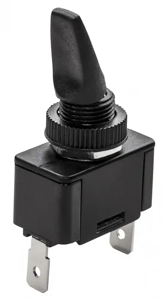 Black Momentary Toggle Switch – On/Off/Mom Configuration 1