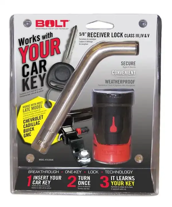 Bolt 5/8" Receiver Lock – Heavy-Duty Hitch Pin For Gm Late-Model Vehicles 1