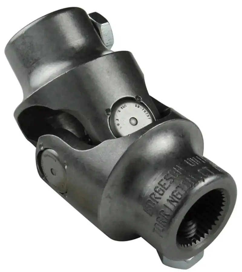 Borgeson 014668 Steel Single-Cardan Steering U-Joint For 17Mm Double-D To 1-Inch Smooth-Bore Shafts 1