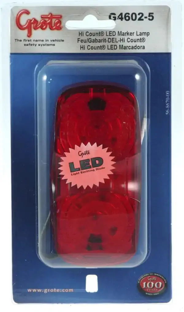 Cab Mkr Red High-Coupling Marker Lamp 1