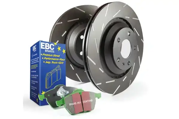 Ebc S2Kf1611 Slotted Brake Rotors – Precision Narrow Slots To Minimize Wind Noise 1