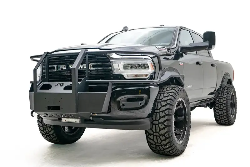 Fab Fours Two-Stage Open Fender Flares – Black Powder-Coated Steel (Model Tf4410-1) 1