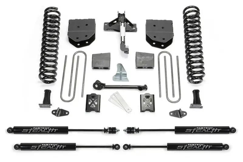 Fabtech K2010M 6-Inch Basic Lift System With Stealth Shocks – Fits 2005–2007 Ford F-250 4Wd (No Factory Overload) 1