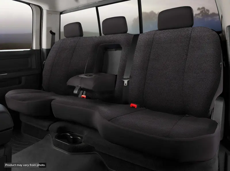 Fia Trs42-22 Wrangler Saddleblanket Rear Seat Cover – Solid Black, Custom Fit For Jeep Tj/Jk 1