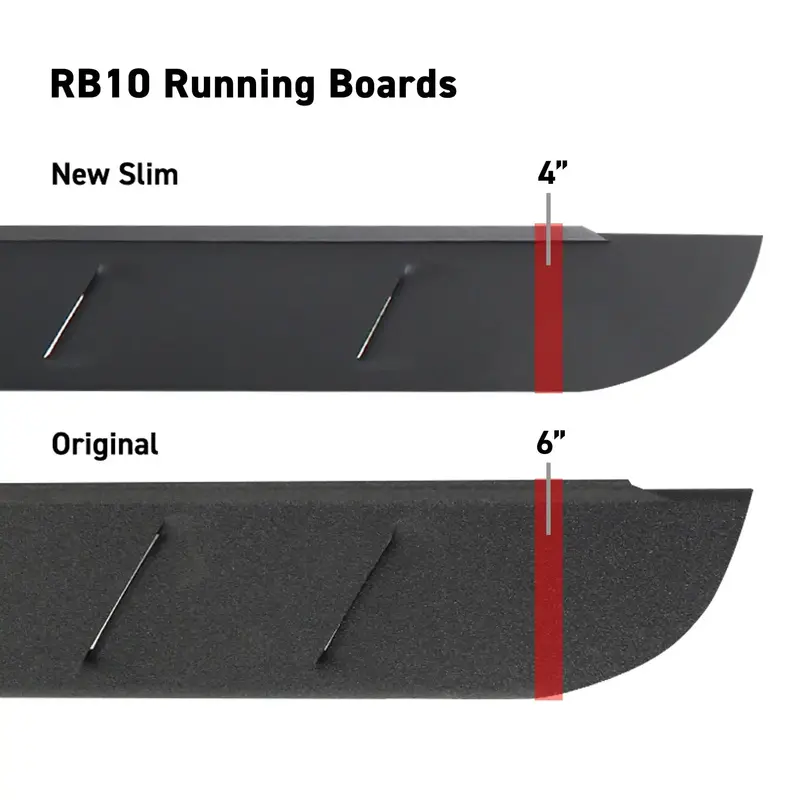 Go Rhino Rb10 Slim-Line Running Boards With Integrated Mounting Kit 1