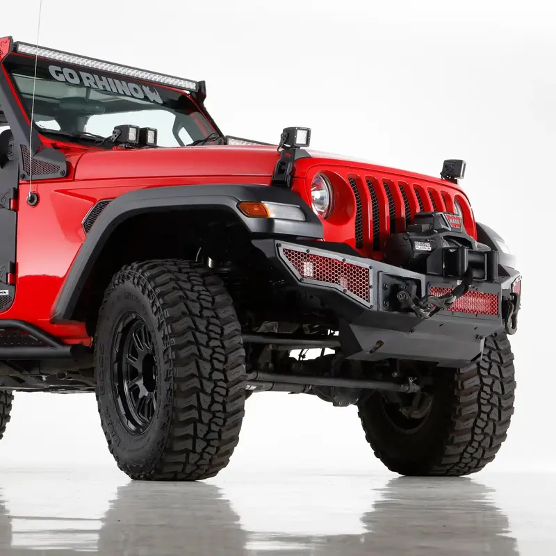 Go Rhino Rockline Skid Plate – 332110T Front Bumper Lower Guard For Jeep Jk & Jku Models 1