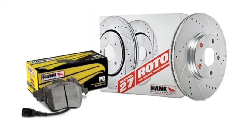Hawk Performance Sector 27 Brake Kit – Front Brake Pads And Rotors With Performance Ceramic Pads 1