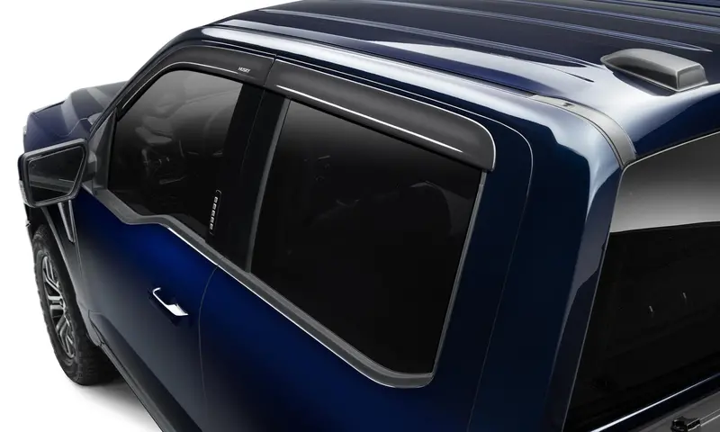 Husky Liners 2854004 Smoke-Tinted Low-Profile Ventvisor Deflectors – Exterior Mount, 4-Piece Set 1