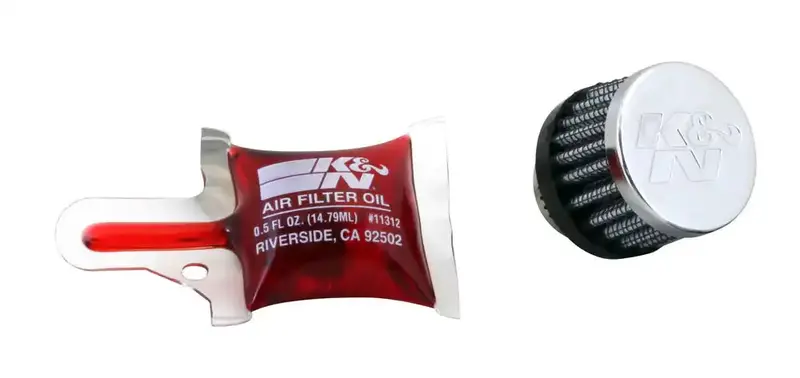 K&N 62-2480 Vent Breather Filter – High-Flow Crankcase Ventilation Air Filter 1