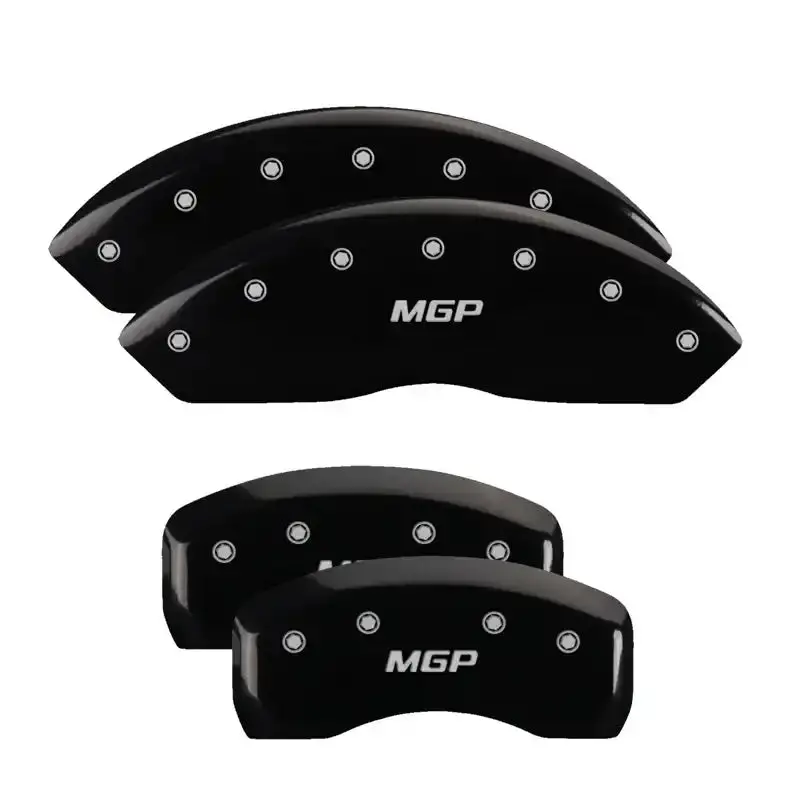 Mgp Engraved 4-Piston Caliper Covers – Front & Rear Honda Accord (2004), Yellow/Black Finish 1