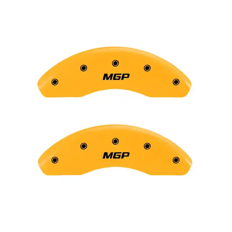 Mgp Engraved Caliper Covers – Yellow Finish With Black Charcoal Accents For 2006 Lexus Gs300 1