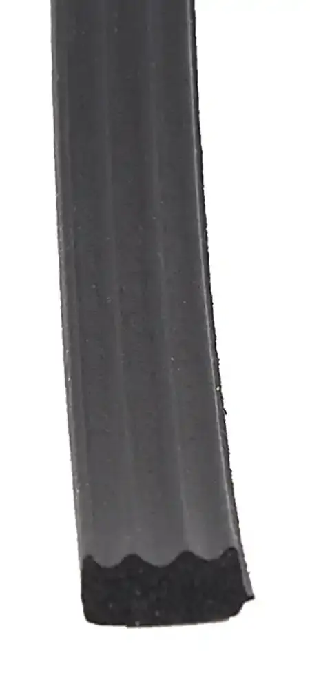 Ribbed Seal With Psa Adhesive Tape – Black, Flexible Gasketing Solution For Sealing And Vibration Dampening 1