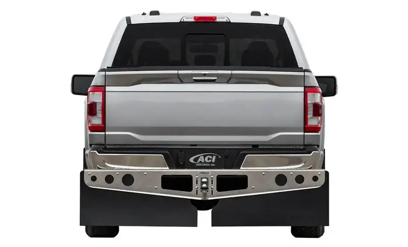 Rockstar A10200311 Xl Aluminum Hitch-Mount Mud Flaps With Stabilizer Plate 1
