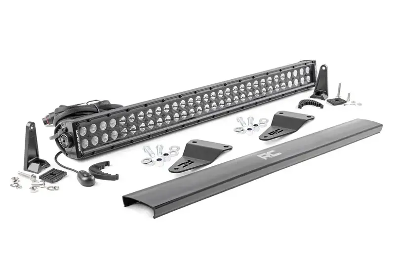 Rough Country Hidden Bumper Led Light Bar Kit – Black Series For Off-Road Illumination 1