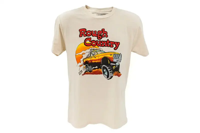 Rough Country Vintage-Style Cream T-Shirt – Medium Fit 1