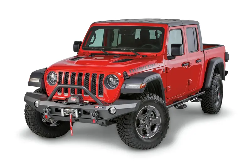 Warn 102740 Flat-Style Powder-Coated Black Steel Winch Mount Plate 1